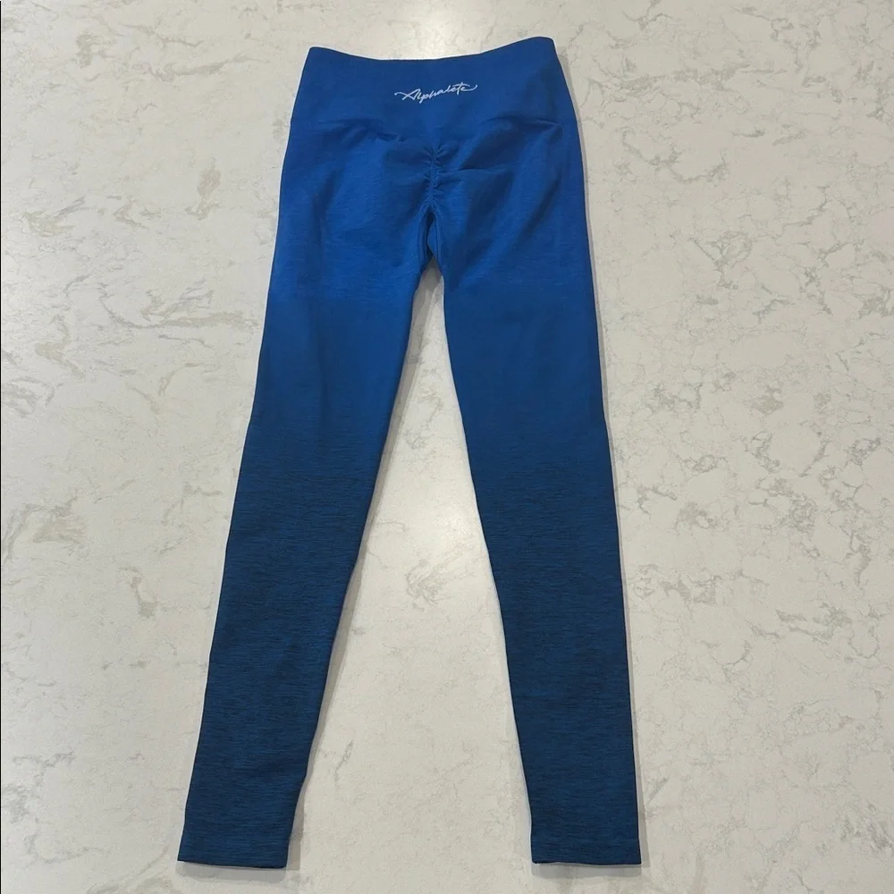 Alphalete Amplify Ombre Seamless Leggings Midnight Small